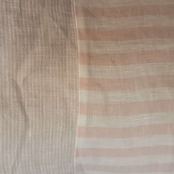 Cynthia Rowley, Size M, Pink Striped Sleeveless 100% Linen Blouse, EUC - Picture 2 of 11